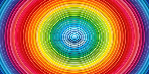 concentric circles in spectrum colors representing unity, , concentric circles, spectrum colors, unity, vibrant, colorful