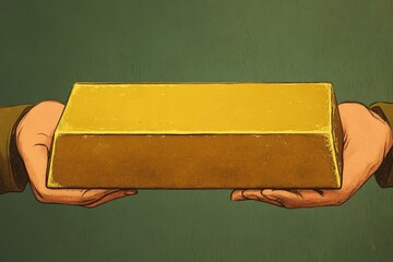 female barista hijab-wearing woman pouring drink from cup container vector illustration. Beautiful simple AI generated image