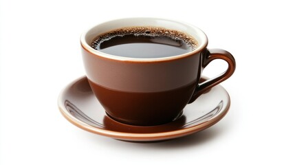A Cup of Coffee on a White Background