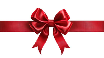 color bow ribbon isolated on white
