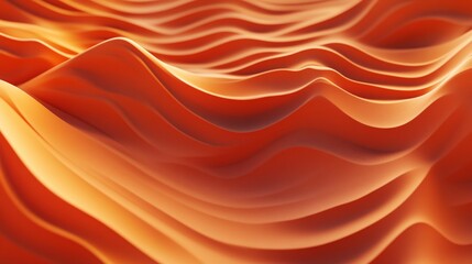 Obraz premium Vibrant abstract waves in warm tones with dynamic flowing patterns and textures