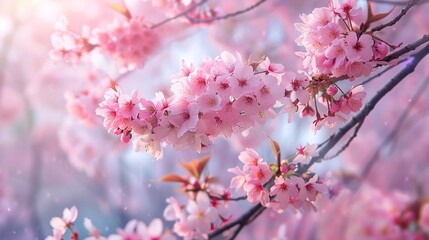 Obraz premium Japanese cherry blossom wallpaper