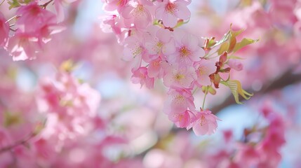 Fototapeta premium Japanese cherry blossom wallpaper
