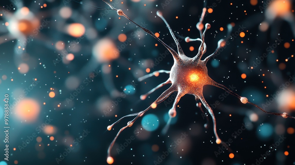Poster a mind, represented by a network of interconnected neurons, pulsating with digital light, connected 