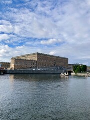 Morning sun over the Lake Malar (Mälaren), city center, Stockholm, Sweden