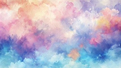 Fototapeta premium Abstract watercolor wash texture in soft, blending colors, creating a calm, minimalist feel