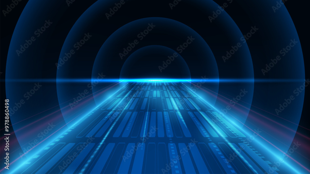 Poster abstract digital technology background. speed of network internet wireless.