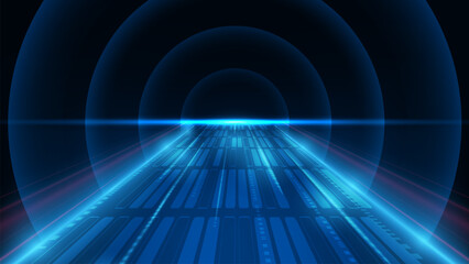 Abstract digital technology background. Speed of network internet wireless.