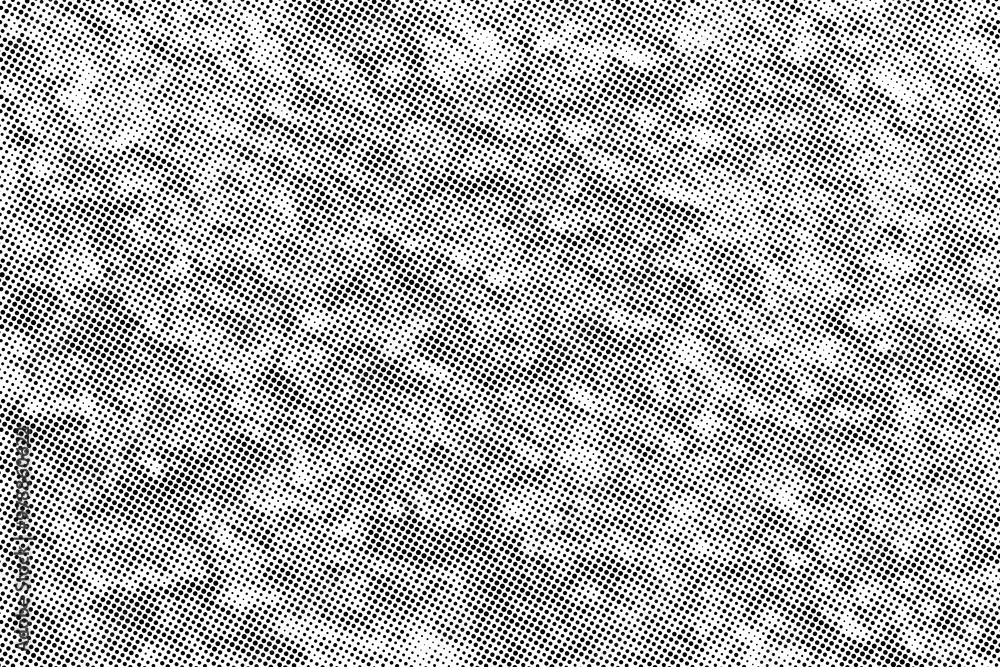 Poster abstract grunge halftone pattern. black dost texture background.