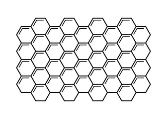 Honeycomb icon. Linear style. Vector icon.