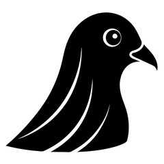 black and cartoon ghost