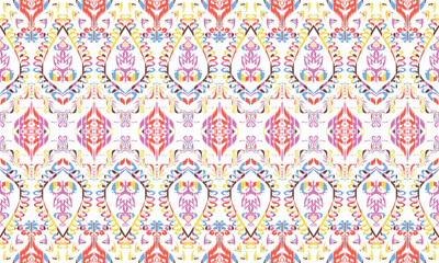Seamless oriental geometric ethnic pattern for background or wallpaper. for background or tapestry, designing patterns, textiles, batik, curtains, clothing or decorations. Vector illustration.