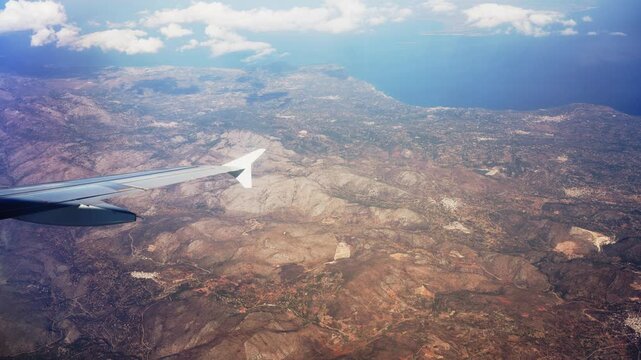 Aerial footage of Chios Greek island