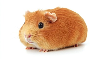 Fototapeta premium Close-up of a Cute Orange Guinea Pig