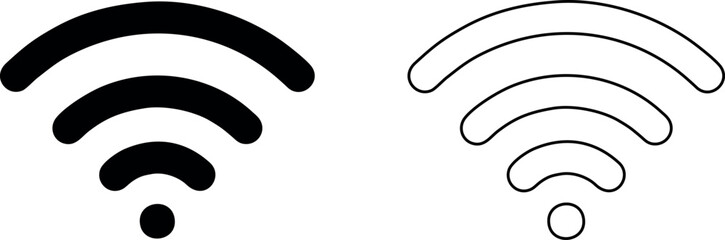 wifi icon flat illustration, communication sign symbol. signal signs and symbols. Wi-Fi symbol set.