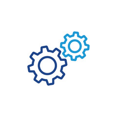 Gear icon, setting icon vector