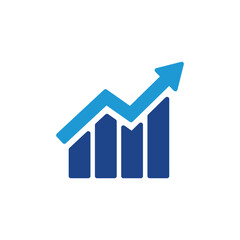 Growth graphic icon, statistic icon