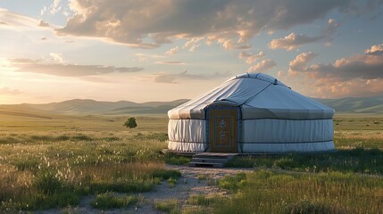 mongolion yurt wallpaper