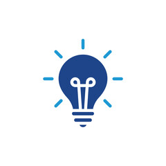 Light bulb icon, Light bulb sign vector