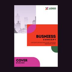 Promotional cover design or brochure for business or corporate sector.