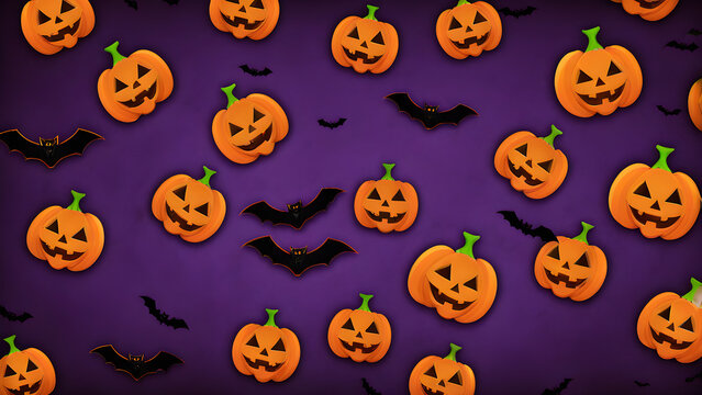 Cute Halloween background, unique halloween wallpaper, Halloween concept background, ai generated