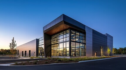 A modern industrial facility showcasing the intersection of technology and innovation