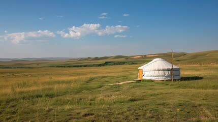 mongolion yurt wallpaper