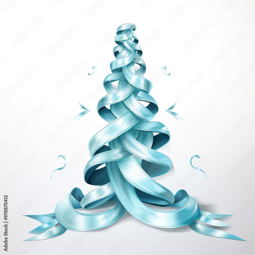 Sticker abstract christmas tree