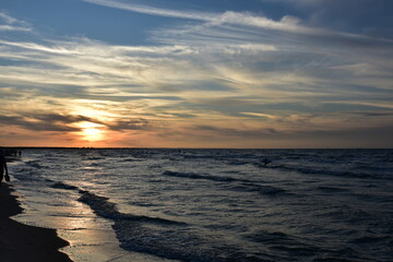 Baltic Sea beach in Jantar September 2024