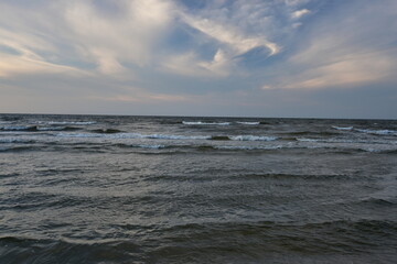 Baltic Sea beach in Jantar September 2024