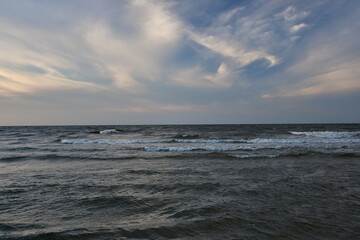 Baltic Sea beach in Jantar September 2024