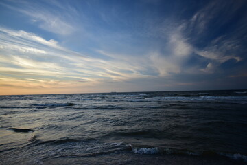 Baltic Sea beach in Jantar September 2024