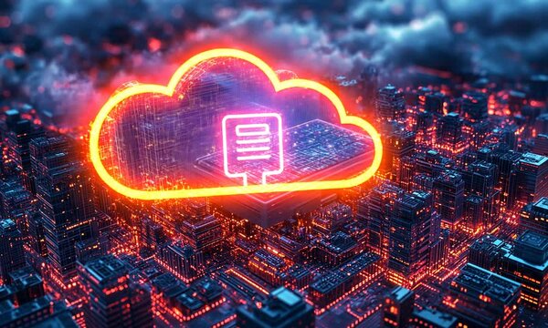 Cloud Computing - Data Center Cityscape