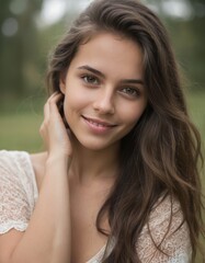 Fototapeta premium Soft Portrait of a Young Woman