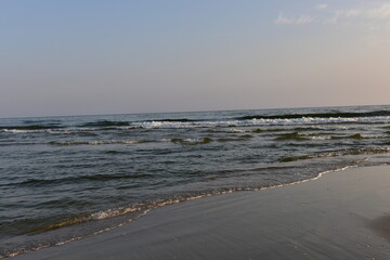 Baltic Sea beach in Jantar September 2024