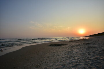 Baltic Sea beach in Jantar September 2024