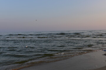 Baltic Sea beach in Jantar September 2024