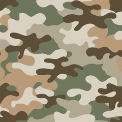 Fototapeta premium Modern graphic illustration of camouflage pattern.