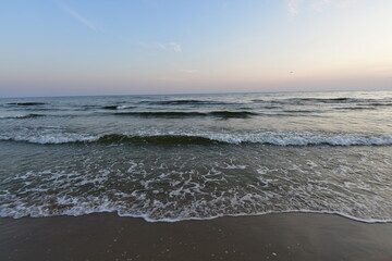 Baltic Sea beach in Jantar September 2024
