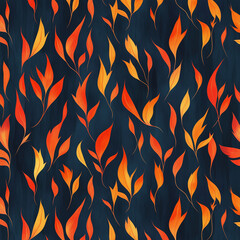 hand drawn cartoon blaze fire flame element illustration background material 