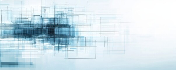 Abstract background with a blue color palette, showcasing dynamic geometric shapes and light effects for modern design projects.