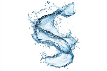 Obraz premium water splash isolated on white