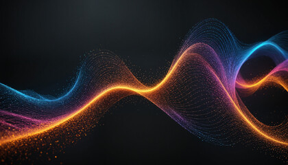 Fototapeta premium Digital Waves Viz | Colorful