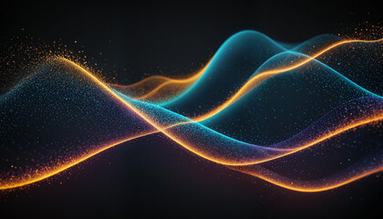 Fototapeta premium Digital Waves Viz | Colorful