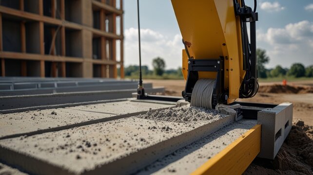 On-site house construction activities, highlighting building materials and workers