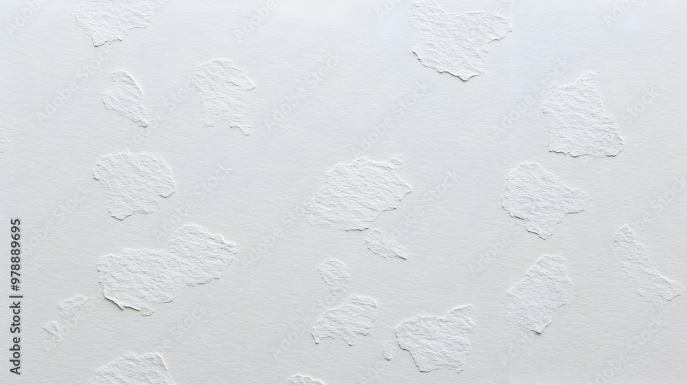 Poster white abstract background with irregular shapes for minimalist design