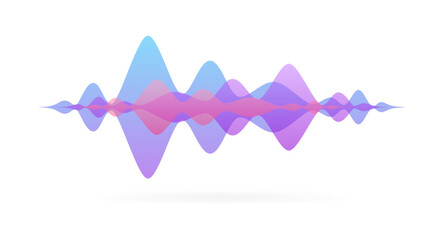 Audio road icon. Flat style. Vector icon.