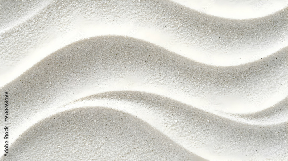 Aufkleber abstract white sand texture with wavy lines for background design