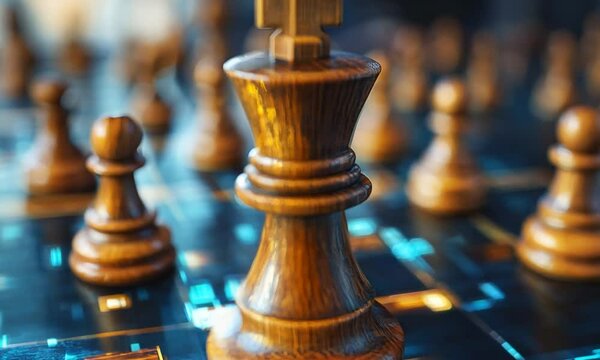 Chess King on a Digital Board