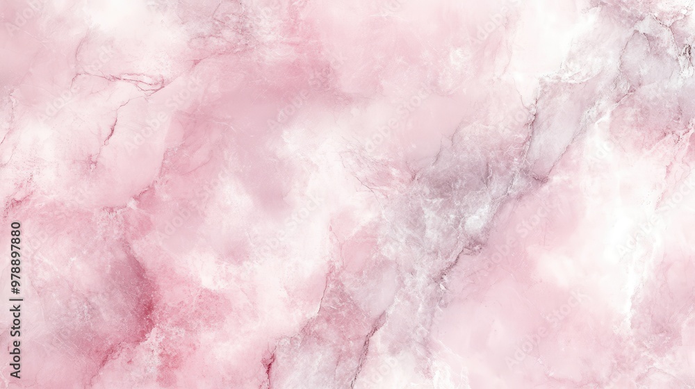 Poster soft pink marble texture with subtle blends and patterns, ideal for backgrounds or designs.